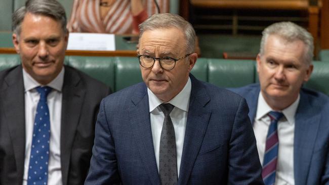 Anthony Albanese in question time on Tuesday. Picture: NCA NewsWire / Gary Ramage