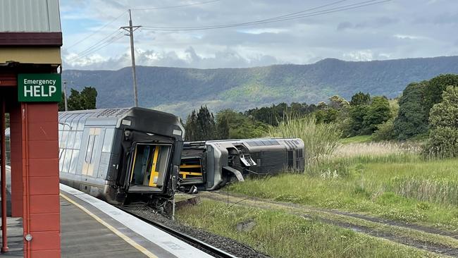 The train derailment cost NSW Transport more than $7.9 million. Picture: Madeline Crittenden