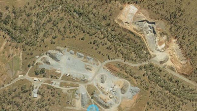 Jacks Quarry south of Collinsville. Picture: State of Queensland (Department of Resources)