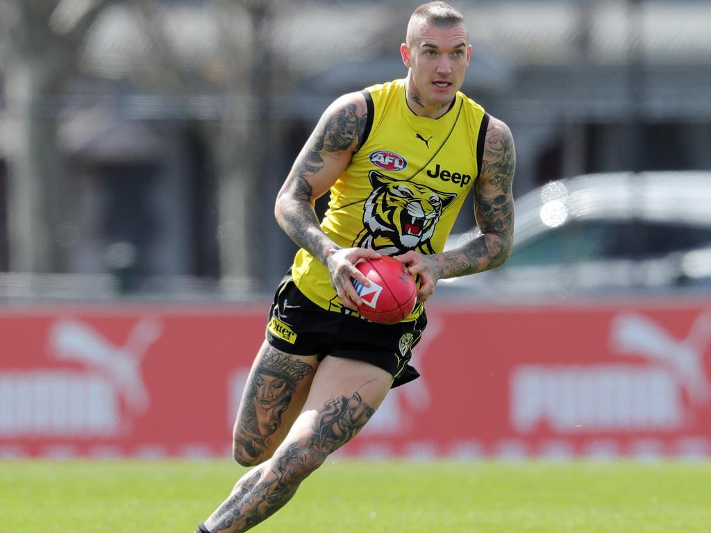 Dustin Martin loves his tattoos.