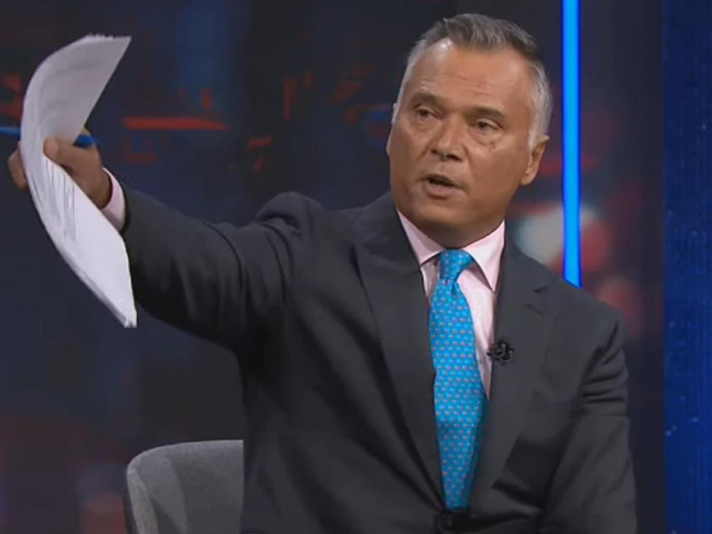 Stan Grant ejects an audience member in a blow-up over Russia. Picture: ABC