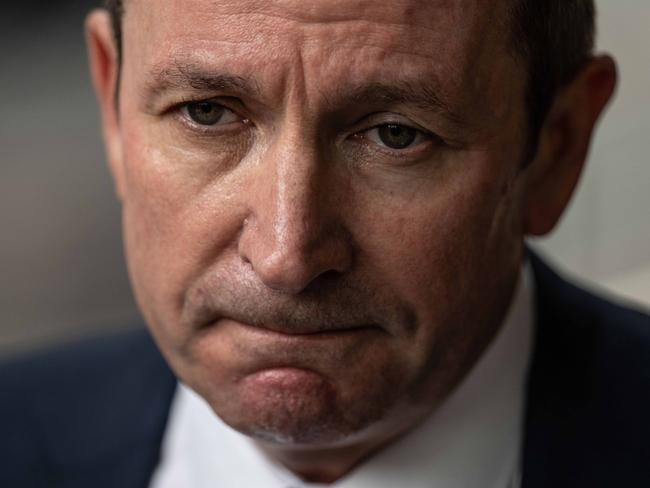 SYDNEY, AUSTRALIA - NewsWire Photos March 7, 2021: Western Australia Premier Mark McGowan speaking to media outside the Federal Court, Sydney. Picture: NCA NewsWire / James Gourley