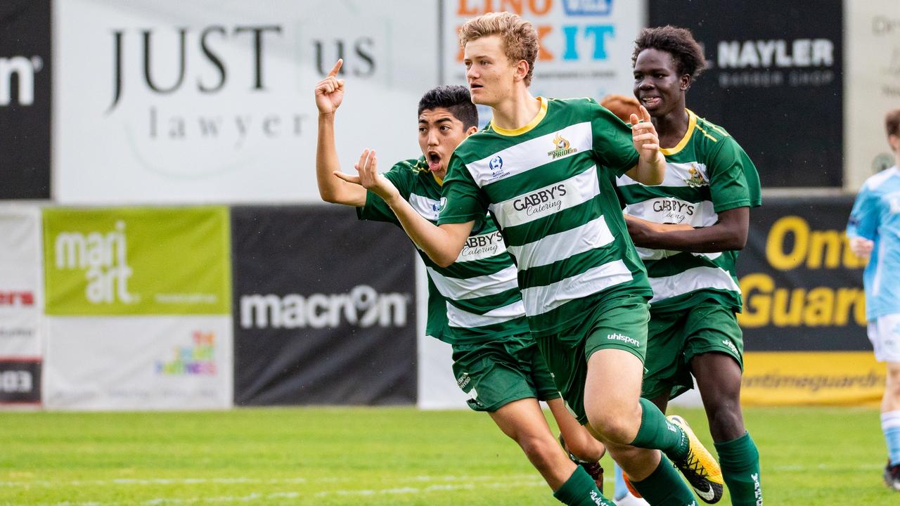 Western Pride striker Jackson Bray during the 2018 under-18 NPL grand final. Picture: Chris Simpson