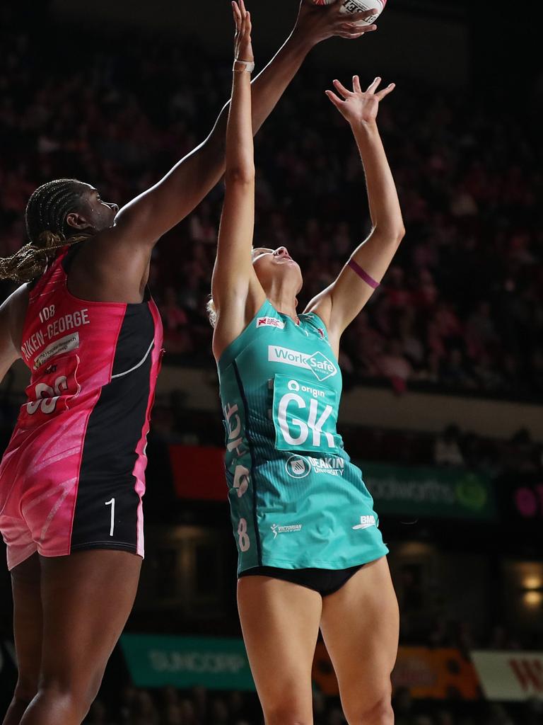 Ellis has taken on stars Romelda Aiken-George in a breakout first season for the Vixens. Picture: Maya Thompson/Getty Images