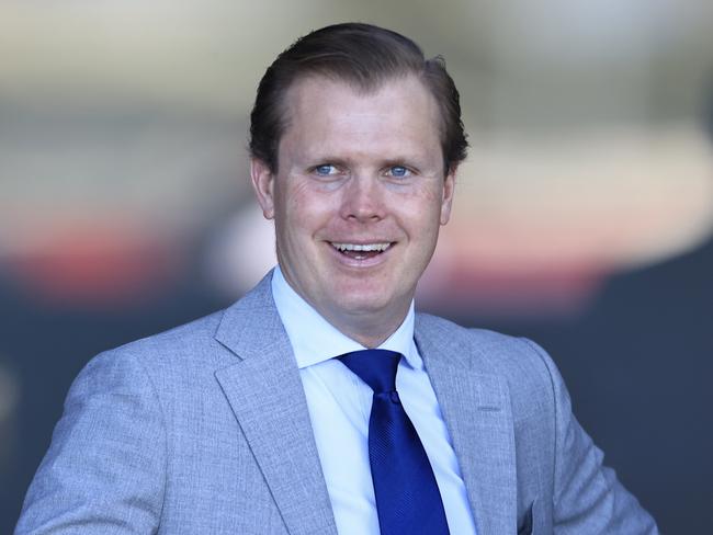 SYDNEY, AUSTRALIA - NOVEMBER 06: Edward Cummings looks on after winning race 4 with Amiche during Sydney Racing at Rosehill Gardens on November 06, 2021 in Sydney, Australia. (Photo by Mark Evans/Getty Images)