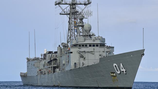 HMAS Darwin (AAP Image/Lucy Hughes Jones)