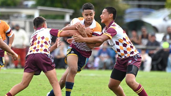 BBOB (Year 7): Keebra Park Vs Mabel Park Schoolboy rugby league grand final Tuesday August 20, 2024. Picture, John Gass