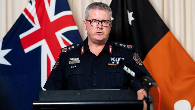 NT Police Commissioner Jamie Chalker is vowing to fight for his job. Picture: Che Chorley