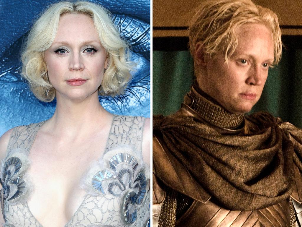 Gwendoline Christie as character Brienne of Tarth. Picture: Getty/HBO