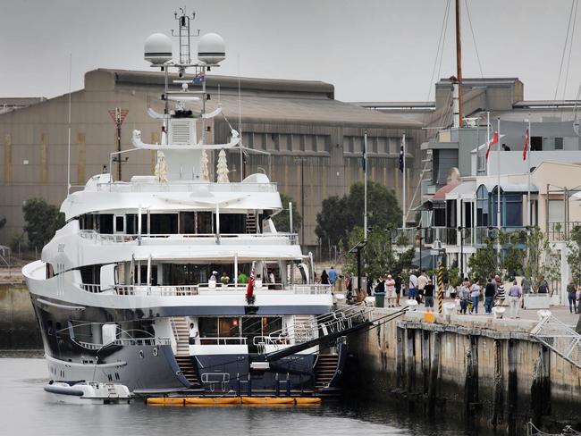 Mystery superyacht The Felix is docked in the Port River, but who owns it?