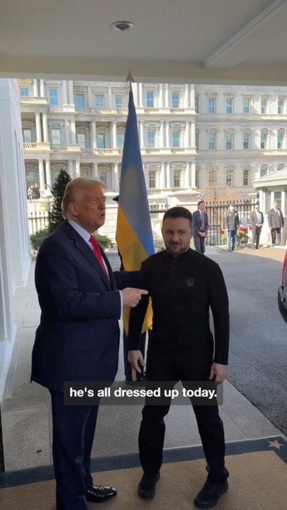 Trump comments on Zelensky’s choice of outfit