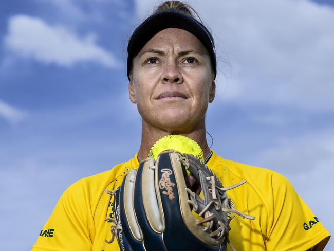 CANBERRA, AUSTRALIA- NewsWire Photos MARCH 3 2021:Triple Olympian and dual medalist, Captain of the Australian softball team,Stacey Porter,  in Canberra. Picture: NCA NewsWire / Gary Ramage