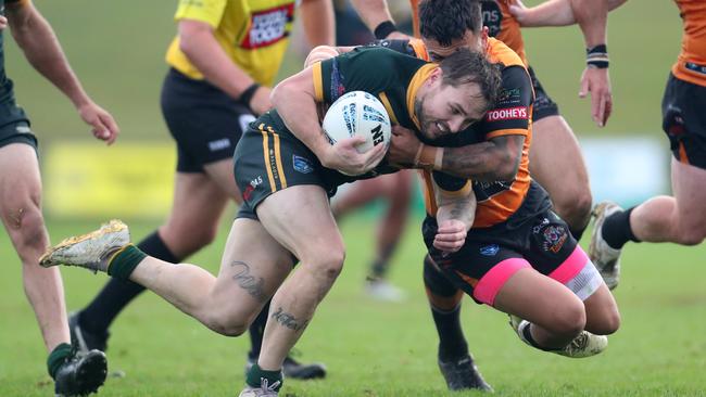 Luke Sharpe in action for Wyong. Picture: Sue Graham