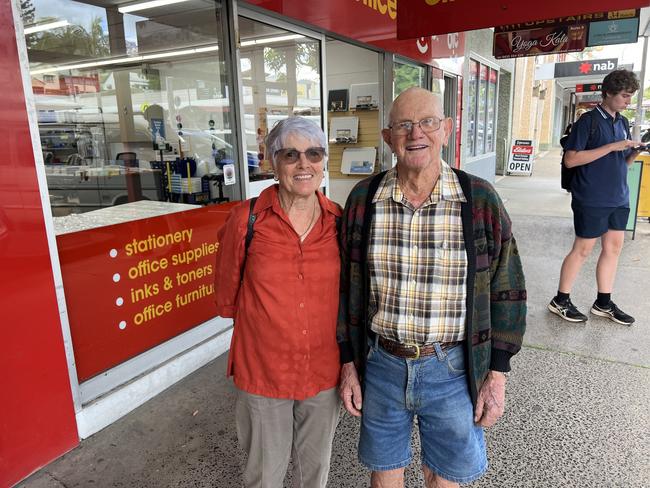 Cheryl and Ronald McDonald, from Murwillumbah, were horrified to learn a police officer's head had allegedly been held under water in a creek in their town. Picture: David Bonaddio