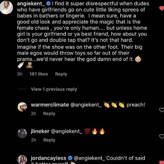 Angie Kent calls out Bachelor Locky for his behaviour on Instagram