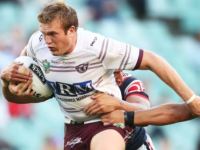 Jake Trbojevic and the Sea Eagles are coming for the Storm. Picture: Getty Images