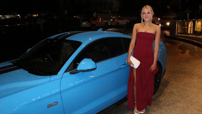 Sienna Merry at Siena Catholic College's Benefit Ball Formal at the Maroochy RSL on May 31, 2025. Picture: Sam Turner