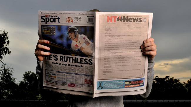 Subscribe to the NT News for full digital access ahead of print price rise.