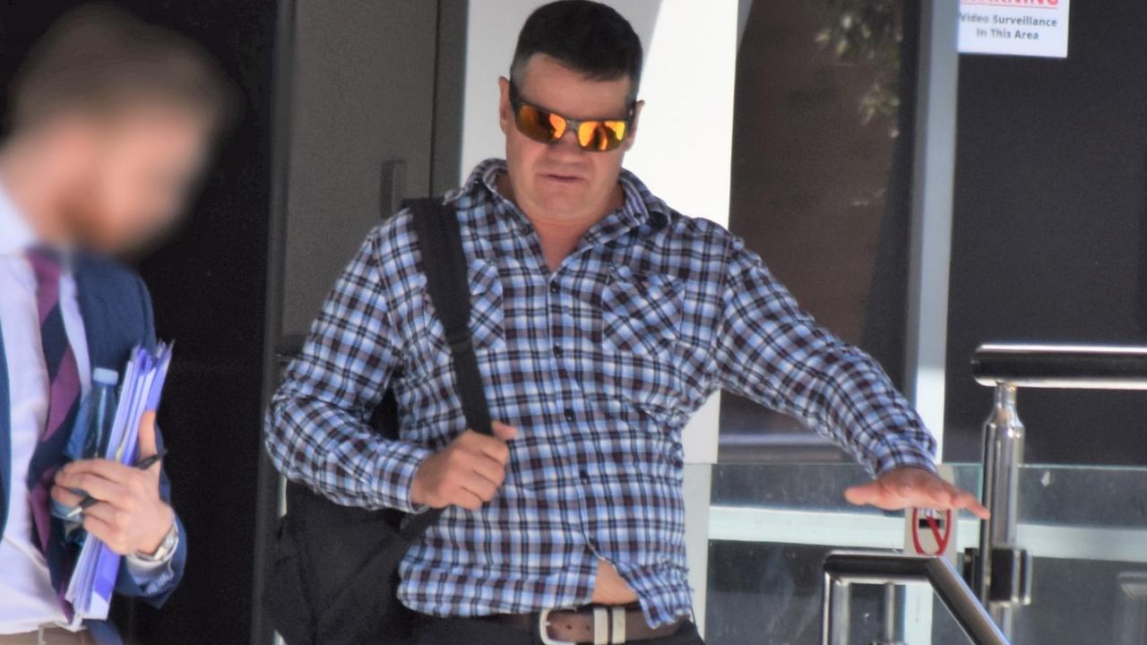 Charles William Lehmann leaving the Toowoomba courthouse after pleading guilty to two property crimes he committed while on a bender in 2022. Picture: Toowoomba Chronicle