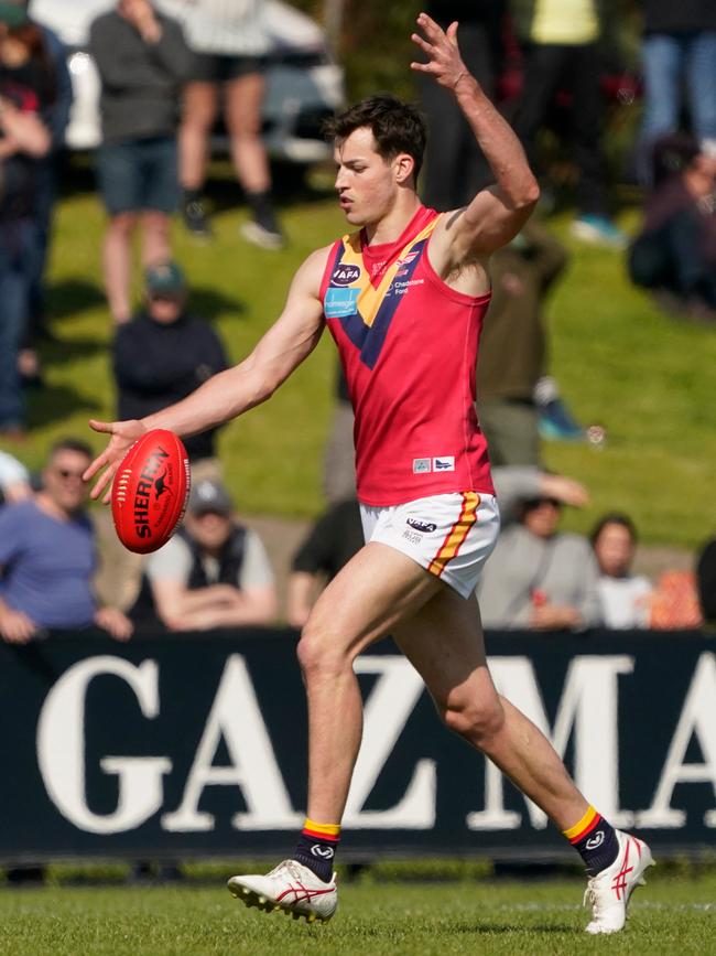 VAFA Premier Men's footy grand final at Elsternwick Park: Old Brighton v Old Scotch played at Elsternwick Park, Brighton. Old Scotch player Ryan Valentine. Picture: Valeriu Campan