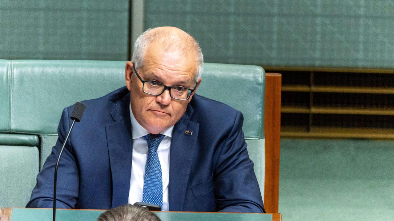 CANBERRA, AUSTRALIA – NewsWire Photos MARCH 20, 2023: Former Prime Minister Scott Morrison during Question Time in the House of Representatives in Parliament House Canberra. Picture: NCA NewsWire / Gary Ramage