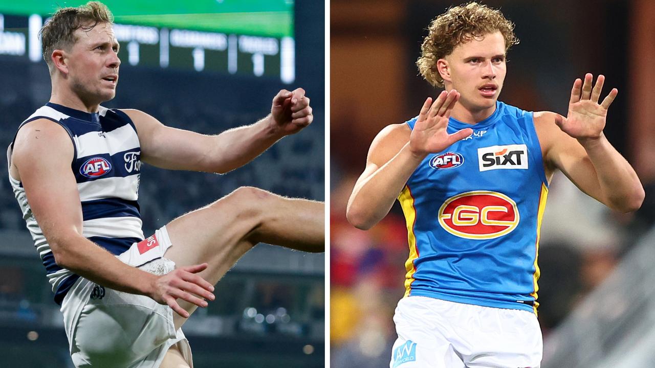 AFL Teams Round 10: Eight changes for top end tussle as Cats miss premiership quartet, Suns rest young guns