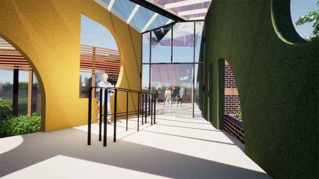 Concept art of Stanthorpes new $6.1m Art Gallery and Library