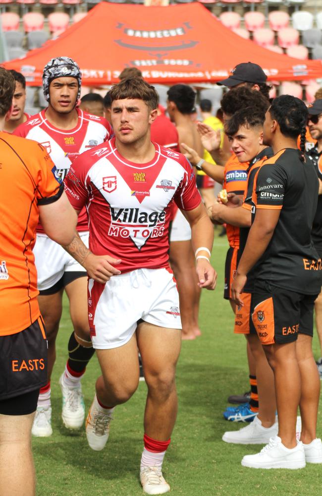 Zac Garton. Meninga Cup action between Redcliffe and the Brisbane Tigers. Saturday February 11, 2024.