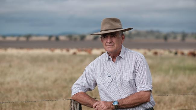 John Anderson on his property in NSW. Picture: Antony Hands