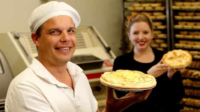 Dan Beck and Eve Gregory from Beck’s Bakehouse at Port Noarlunga. Picture: Calum Robertrson