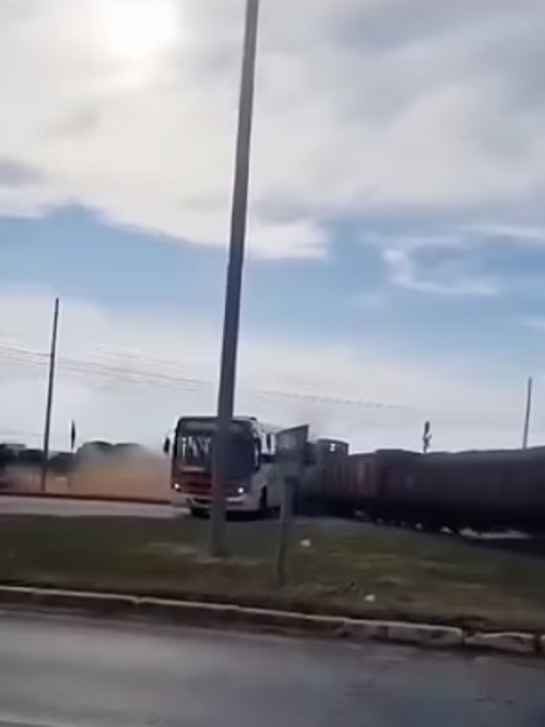 Woman cut in half in freak bus, train accident in Brazil | news.com.au ...