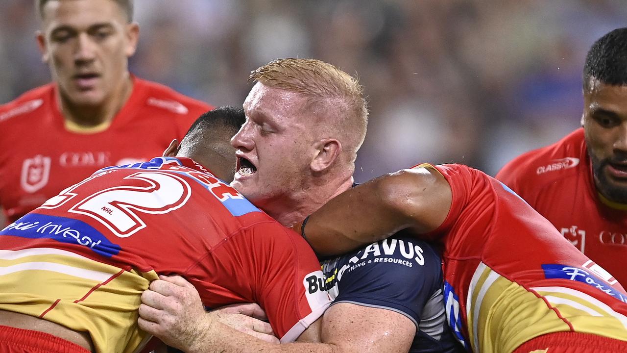 Griffin Neame made his return to the NRL after suffering a fractured cricoid earlier in the year. Picture; Ian Hitchcock/Getty Images