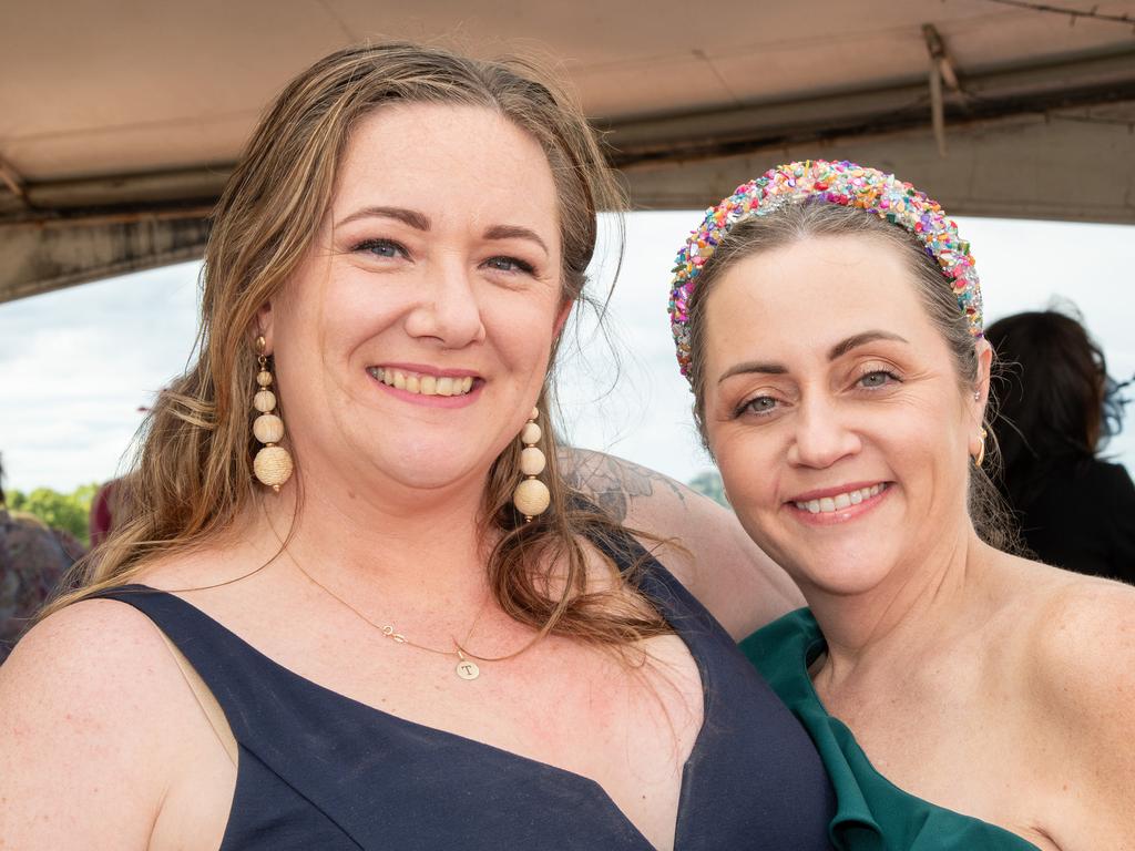 Tiana Fry and Fiona Jones. IEquine Toowoomba Weetwood Raceday - Clifford Park Saturday September 28, 2024 Picture: Bev Lacey