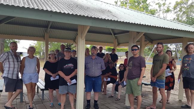 Salisbury residents rally to protest about the proposed development at Rosebank Square. Photo: Dave Roche