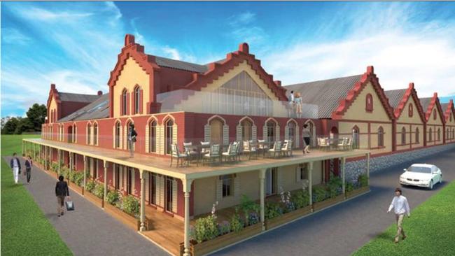 An artist's impression of the proposed Chateau Tanunda education centre development. Picture: Clement Cheng