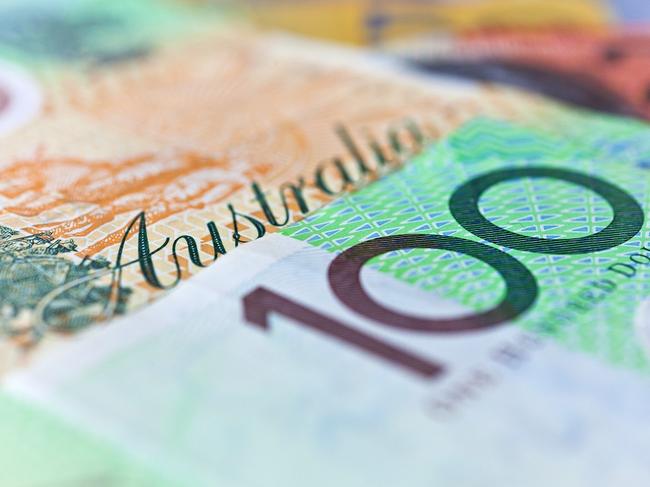 Australian dollar is lower