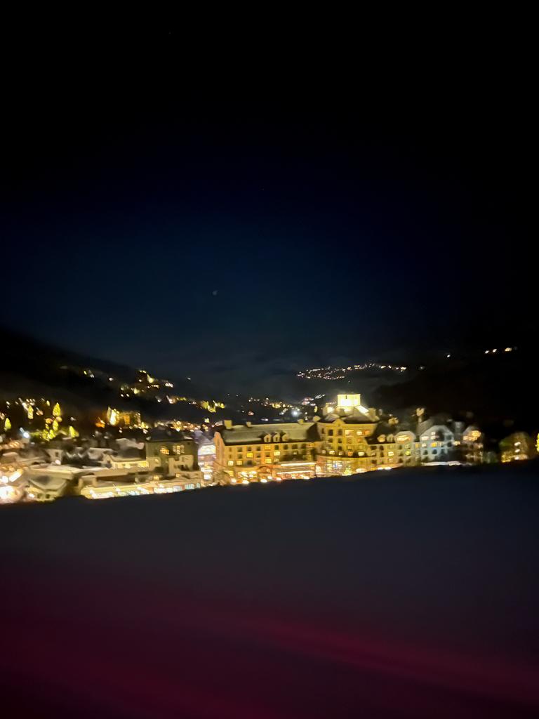 As you head up the mountain, you can see Beaver Creek village below.