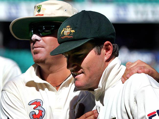 Golden era: MacGill (right) with Shane Warne.