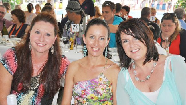 Natasha Heiniger, Edurina Roberts and Deb Herou at the Long Lunch at the Food and Wine Festival Photo Trish Bowman / Capricorn Coast Mirror