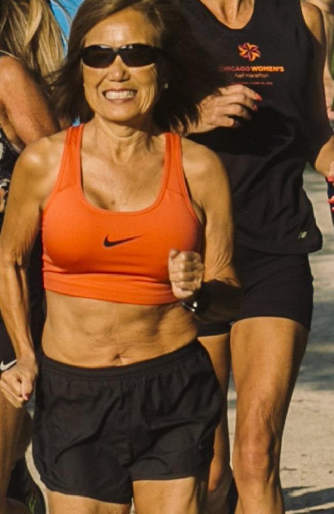 Jeannie Rice often passes men half her age in races. Published Credit: Andrew Spear for The Wall Street Journal
