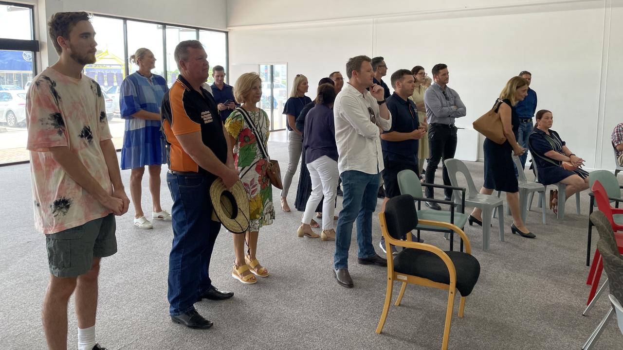 Townsville candidates at ECQ's office for the ballot draw. Picture: Leighton Smith.