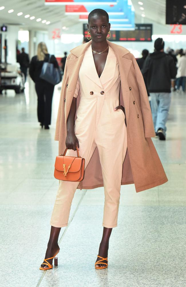 Adut Akech is a South Sudanese-Australian model and the face of Melbourne Fashion Week. Picture: Tony Gough