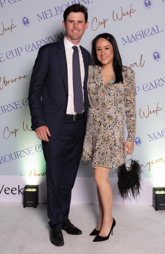 Australian racing royalty James Cummings and Monica Barrera-Cummings. Picture: Esteban La Tessa
