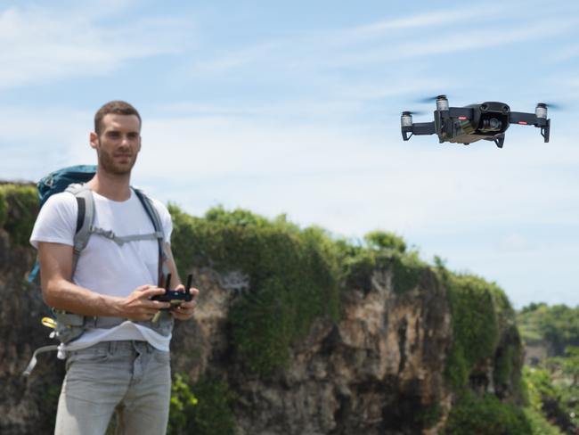 The DJI Mavic Air drone is pocket-sized but comes with advanced features and captures 4K video.