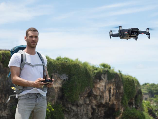 The DJI Mavic Air drone is pocket-sized but comes with advanced features and captures 4K video.