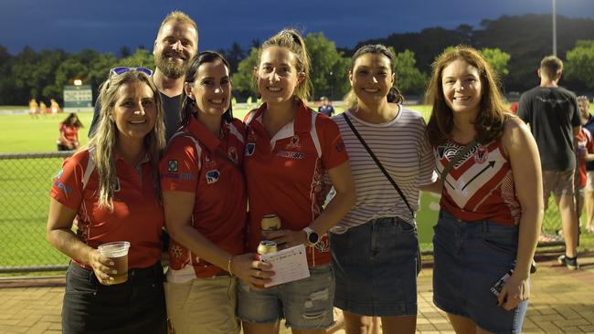 Sarah's 40th crew all headed to the Top End to celebrate her birthday starting with the opening game of the NTFL 22/23 season. Picture: (A)manda Parkinson