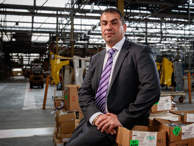 Ross Pelligra, chairman of the Pelligra Group when he bought the Holden factory in Elizabeth in December 2017. Picture: Matt Turner