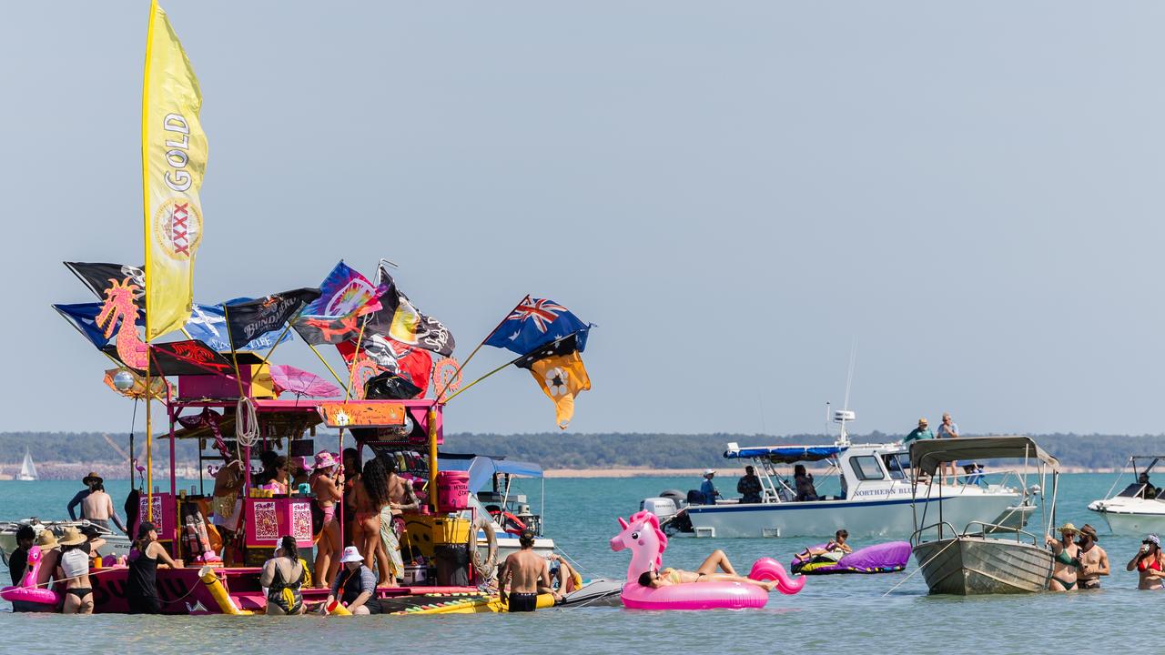 Darwin Beer Can Regatta at Mindil Beach, 2025. Picture: Pema Tamang Pakhrin