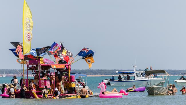 Darwin Beer Can Regatta at Mindil Beach, 2025. Picture: Pema Tamang Pakhrin