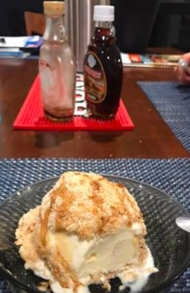 … the results – a crispy golden ball, with a creamy centre. Picture: Facebook/Share Kmart Air Fryer Recipes Australia